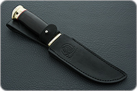 Нож Монблан-2 граб - черное дерево, 95х18, латунь : фото 10