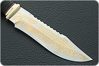 Нож Тайга наборная кожа, 95х18, латунь : фото 4