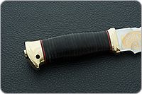 Нож Тайга наборная кожа, 95х18, латунь : фото 5