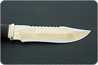 Нож Тайга наборная кожа, 95х18, латунь : фото 7