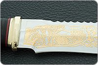 Нож Тайга наборная кожа, 95х18, латунь : фото 8