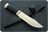 Нож Тайга наборная кожа, 95х18, латунь : фото 10