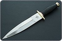 Кинжал охотничий-С наборная кожа, 95х18, латунь : фото 2