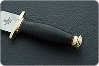 Кинжал охотничий-С наборная кожа, 95х18, латунь : фото 6