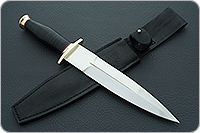 Кинжал охотничий-С наборная кожа, 95х18, латунь : фото 9