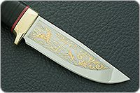Нож Малек-2 наборная кожа, 95х18, латунь : фото 4