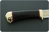 Нож Малек-2 наборная кожа, 95х18, латунь : фото 5