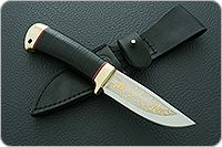 Нож Малек-2 наборная кожа, 95х18, латунь : фото 9