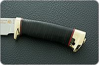 Нож Артыбаш наборная кожа, 95х18, латунь : фото 6