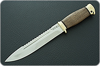 Нож Fox-3 (Фокс-3) орех, 95х18, латунь : фото 2