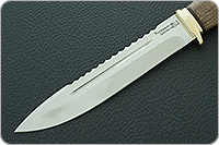 Нож Fox-3 (Фокс-3) орех, 95х18, латунь : фото 3