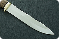 Нож Fox-3 (Фокс-3) орех, 95х18, латунь : фото 4