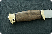 Нож Fox-3 (Фокс-3) орех, 95х18, латунь : фото 5