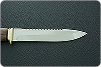 Нож Fox-3 (Фокс-3) орех, 95х18, латунь : фото 7