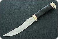 Нож Рыбацкий-1 стабилизированный кап, 95х18, латунь : фото 2