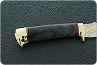 Нож Рыбацкий-1 стабилизированный кап, 95х18, латунь : фото 5