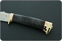 Нож Рыбацкий-1 стабилизированный кап, 95х18, латунь : фото 6