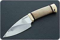 Нож Утес кап березовый, 95х18, латунь : фото 2