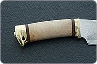 Нож Утес кап березовый, 95х18, латунь : фото 5