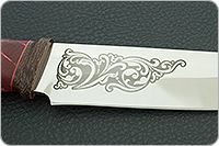 Нож Таежный-2 стабилизированный кап, 95х18, текстолит : фото 7