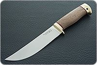 Нож Монблан-2 орех, 95х18, латунь : фото 2