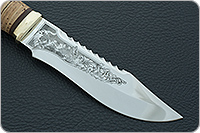 Нож Тайга береста, 95х18, латунь : фото 4