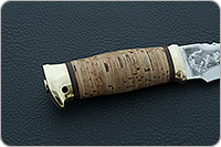 Нож Тайга береста, 95х18, латунь : фото 5