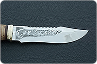 Нож Тайга береста, 95х18, латунь : фото 6