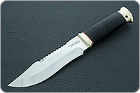 Нож Тайга наборная кожа, 95х18, латунь : фото 2