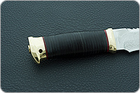 Нож Тайга наборная кожа, 95х18, латунь : фото 6