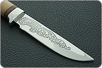 Нож Грибник орех, 95х18, алюминий : фото 4