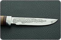 Нож Грибник орех, 95х18, алюминий : фото 7