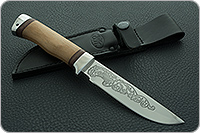 Нож Грибник орех, 95х18, алюминий : фото 10