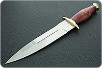 Кинжал охотничий-С стабилизированный кап, 95х18, латунь : фото 2