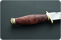 Кинжал охотничий-С стабилизированный кап, 95х18, латунь : фото 5