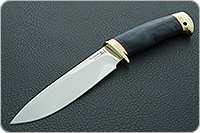 Нож Артыбаш стабилизированный кап, 95х18, латунь : фото 2