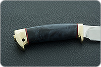 Нож Артыбаш стабилизированный кап, 95х18, латунь : фото 5