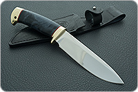 Нож Артыбаш стабилизированный кап, 95х18, латунь : фото 9