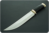 Нож Атаман наборная кожа, 95х18, латунь : фото 2