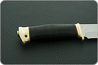 Нож Атаман наборная кожа, 95х18, латунь : фото 5