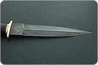 Кинжал охотничий-С наборная кожа, дамаск, латунь : фото 6