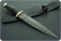 Кинжал охотничий-С наборная кожа, дамаск, латунь : фото 9