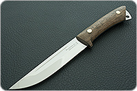 Нож Риф накладки орех, 95х18, цельнометаллический : фото 2