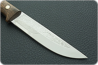 Нож Риф накладки орех, 95х18, цельнометаллический : фото 4