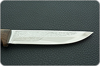 Нож Риф накладки орех, 95х18, цельнометаллический : фото 7