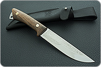 Нож Риф накладки орех, 95х18, цельнометаллический : фото 10