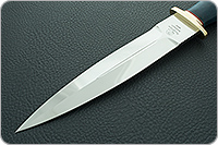 Кинжал охотничий-С (лазурь) стабилизированный кап, 95х18, латунь : фото 3