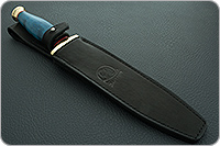 Кинжал охотничий-С (лазурь) стабилизированный кап, 95х18, латунь : фото 10