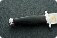 Кинжал охотничий-С наборная кожа, алюминий, золочение клинка : фото 5