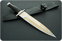 Кинжал охотничий-С наборная кожа, алюминий, золочение клинка : фото 11